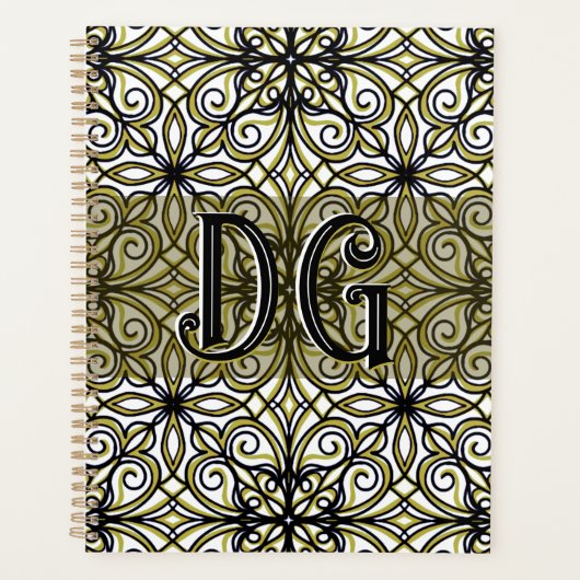 Boho Beige Green Planner (Voorkant)