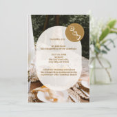 Boho Beige Mariage Brunch Invitation (Debout devant)