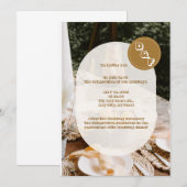 Boho Beige Mariage Brunch Invitation (Devant / Derrière)