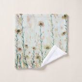 Boho  Beige Wildflowers Bad Handdoek (Wasdoekje)