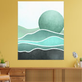 Boho berg canvas afdruk (Insitu (Woonkamer))