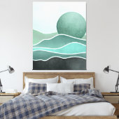 Boho berg canvas afdruk (Insitu (Slaapkamer))