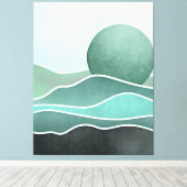 Boho berg canvas afdruk (Insitu (Houten vloer))