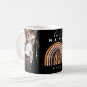 Boho Best Mom Ever Modern Photo Fête des mères Mug (Devant gauche)
