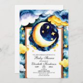 Boho betoverde hemelse Baby shower Kaart (Voorkant / Achterkant)