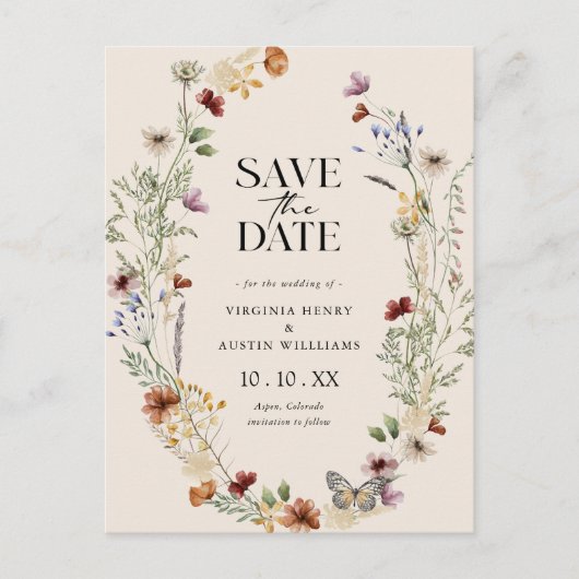 Boho bewaart het Briefkaart Datum (Voorkant)