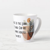 BOHO Bible Verse Latte Mug (Angle droit)