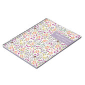 Boho Bicycle Floral - Aangepast parlementslid Notitieboek (Linkerzijde)