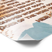 Boho Bijbelse bevestigingen Acrostiek w_Schrift 3 Foto Afdruk (Hoek)