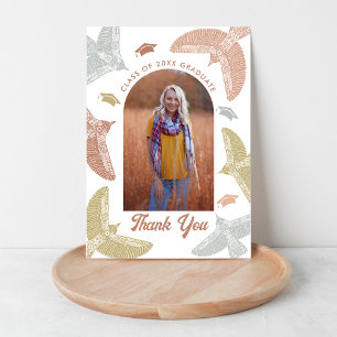 Boho Birds   Foto Afstudeer Dankkaart Bedankkaart