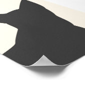 Boho Black Cat Silhouette Summer Print (Hoek)