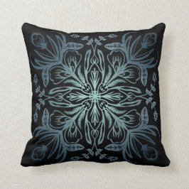 Boho Black Indigo Turquoise Sierkussen