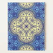 Boho Blauw & Goud Tegel Planner (Achterkant)