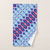 Boho bleu coloré 39 (Serviette à main)