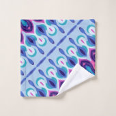 Boho bleu coloré 39 (Gant de toilette)