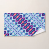 Boho bleu coloré 39 (Serviette à main)
