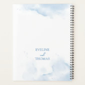 Boho bleu fleuri eucalyptus et argent parties scin (Dos)