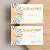 Boho bleu jaune soleil devine combien de cartes