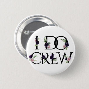 Boho Bling   Bachelorette Bruidsfeestje I Do Crew Ronde Button 5,7 Cm