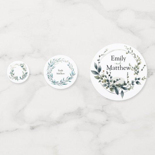 Boho Bliss Bruiloft Confetti (Achterkanten)