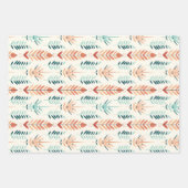 Boho Bliss Fall Leaves Inpakpapier Vel (Voorkant 3)