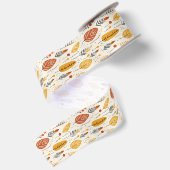 Boho Bliss Fall Leaves Lint (Achterkant)