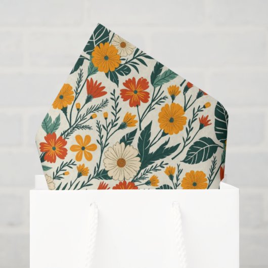 Boho Bloeiend Tissuepapier (Cadeauzakje)