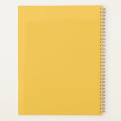 Boho Bloem Aangepaste Naam Planner (Achterkant)