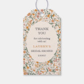 Boho bloem bruids- cadeaulabel (Voorkant)