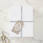 Boho bloem bruids- cadeaulabel (Met Touw)