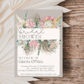 Boho Bloem Bruids Douche Uitnodiging
