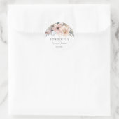 Boho Bloem Bruidsdouche Ronde Sticker (Tas)