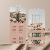 Boho | Bloem Cactus | Prijsmenu | Beleid Blad Menu