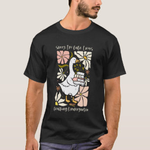 Boho Bloem Dwaas Ganz Kleuterleidster Rug T-shirt