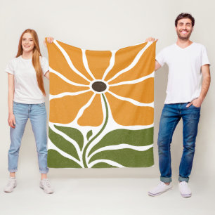 Boho Bloem Fleece Deken