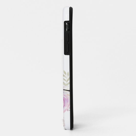 Boho Bloem, Monogram Case-Mate iPhone Case (Achterkant/links)