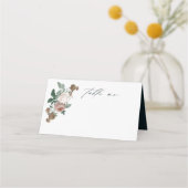 Boho Bloem Roos Script Bruiloft (Voorkant)