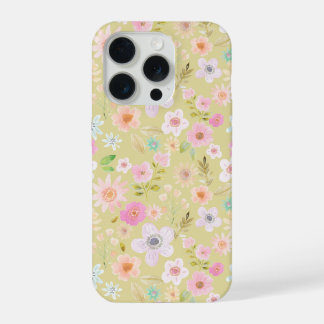 Boho bloem telefoonhoesje iPhone 15 pro hoesje