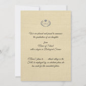 Boho Bloemen Afstudeersaffiche Kaart (Achterkant)