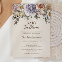 Boho Bloemen Baby in Bloom Baby shower