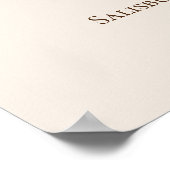 Boho Bloemen Baby shower Welkom Poster (Hoek)