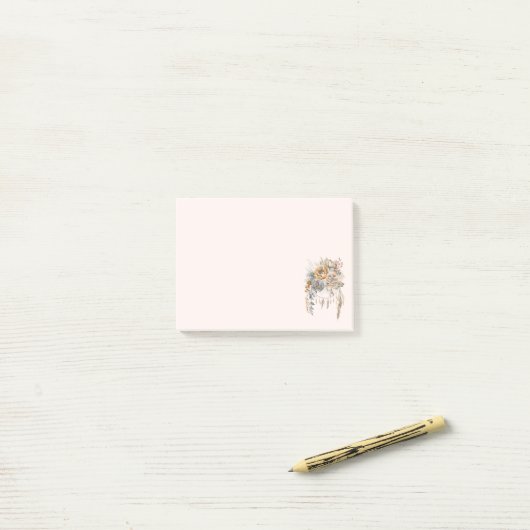 Boho Bloemen Boeket en Dreamcatcher Post-it® Notes (Op bureau)