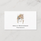 Boho Bloemen Boeket en Dreamcatcher Visitekaartje (Voorkant)