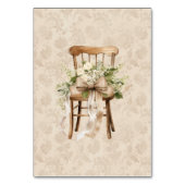 Boho Bloemen Botanische Bruiloft Tafelnummer (Achterkant)