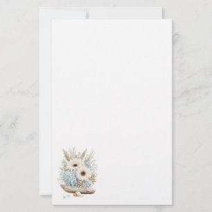 Boho bloemen briefpapier
