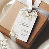 Boho Bloemen Bruiloft Bedankt  Cadeaulabel