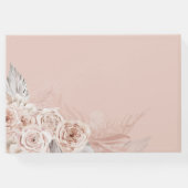 boho bloemen bruiloft gastenboek (Achterkant)