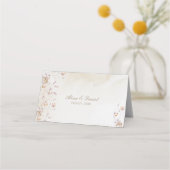 Boho Bloemen Bruiloft Plaatskaart (Achterkant)