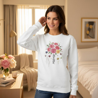 Boho Bloemen Bulgaarse Moeder Moederdag Cadeau Trui