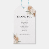 Boho Bloemen  Cadeaulabel (Voorkant)